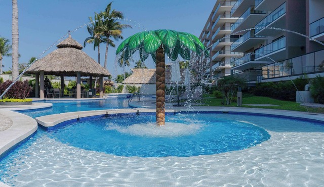 Apartment with pool 3 beds in Acapulco