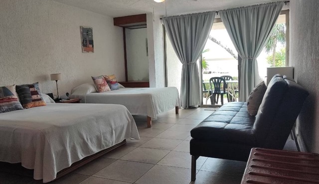 Beach Front Flat!
