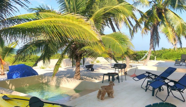 BEACHFRONT House with pool in San Bruno, Progreso YUCATAN