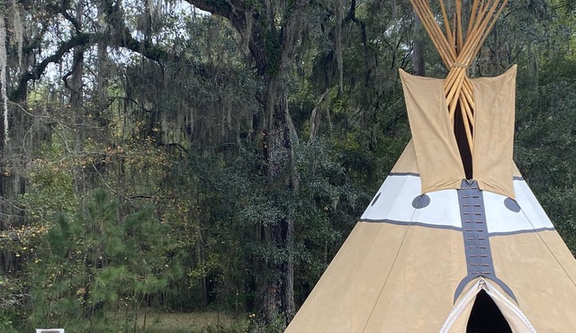 Broken Tree Tipi Experience MANY MOONS in Townsend