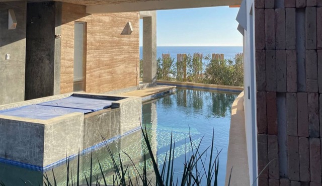 Casita on a Bluff at Cerritos Surf & Racquet in Pescadero Baja Sur by Redawning