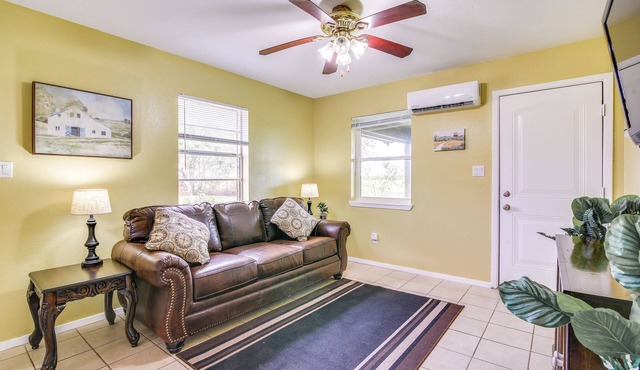 Classy San Benito Vacation Rental with Chiminea!