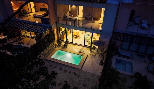 Close to Cenotes & Train Private Pool 2bed Villa