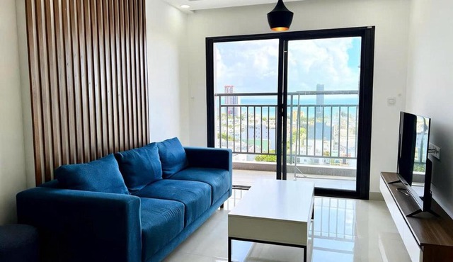 Comfy High floor OceanView 2BR 3 mins to Beach