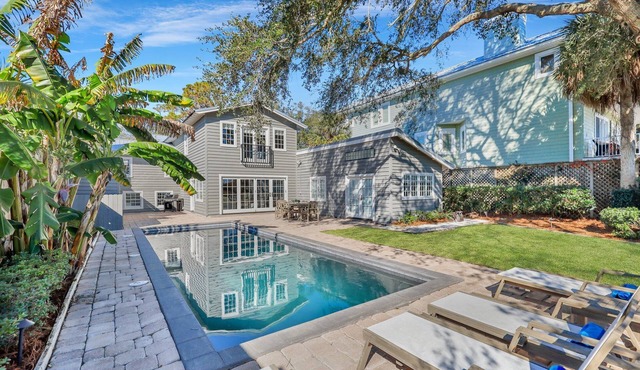 Completely Renovated Ocean Front Home! Easy Walk To BEACH | Heated Pool | Sleeps 12 in Saint Simons Island