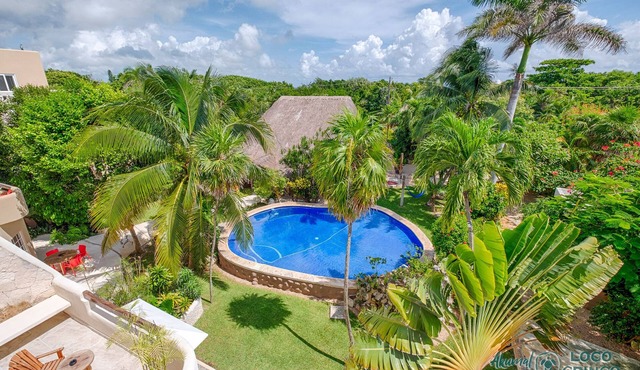 Cute, comfortable casita townhouse, Yal Ku Lagoon close by!
