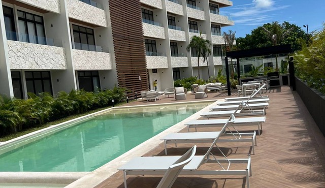 Distrito Norte condo 1-bedroom in beautiful Cozumel with Large swimming pool
