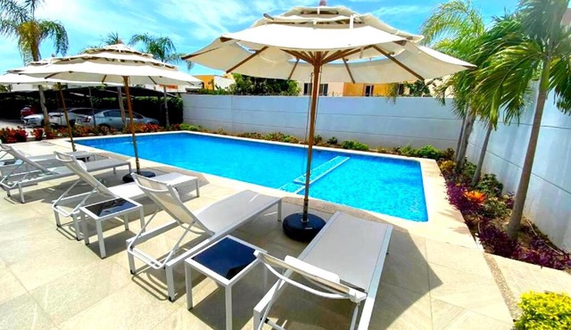 Excelente Departamento con Alberca cerca de Playa - Residencial Coto Mareta I