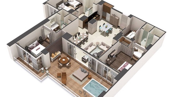 Grand Luxxe 3 bedroom Spa Suite - Riviera Maya