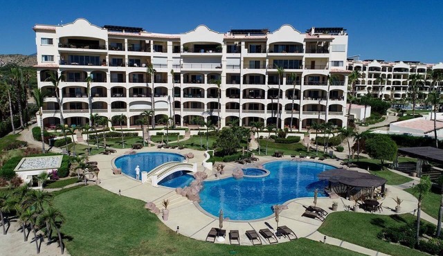 Ground floor beach condo comfortably sleeps 4. One king bed plus two queen beds.