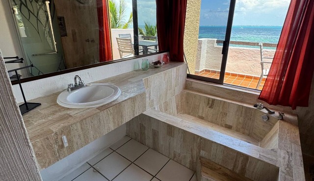 Incredible place in front of the sea