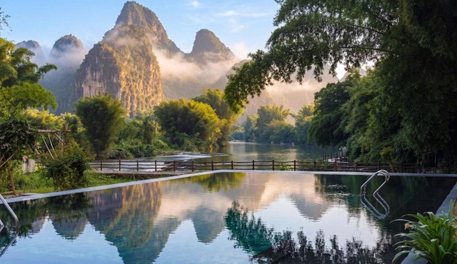 L'Eau Vive de Qixi Meidi - Riverfront Infinity Pool & Log Cabin Cafe - Outdoor Cooking Class - Complimentary Shuttle within 8 Kilometers