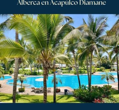 Lujoso Departamento con vista a alberca en Acapulco Diamante