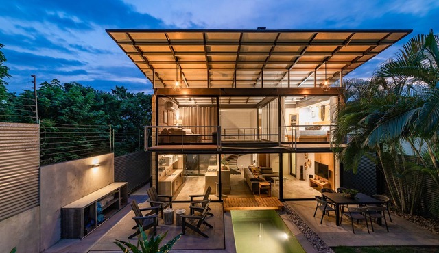 Modern Home W/ Pool Overlooking Lush Greenspace