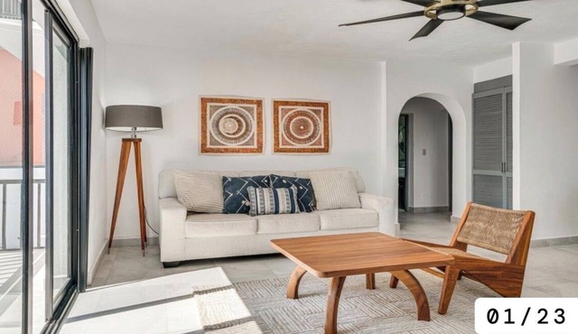 Modern Oasis 2BR Condo/Walk to Camarones Beach & Malecón