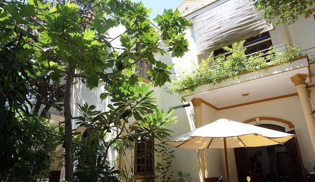 Moon house tropical garden - West side