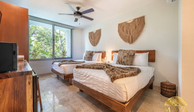 NHOA 211C Lux 1BR Condo Pool View in Aldea Zama