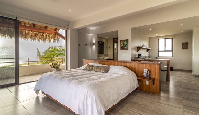 Ocean front loft, pool and views Ixtapa ZIH
