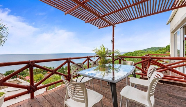 Ocean View 3BR Condo, Pool, Walk to Beach at Pájaro de Fuego | Casa Vista Ballena