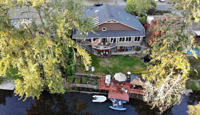 On the river with your own private boat and dock!Moments from downtown! in Eugene