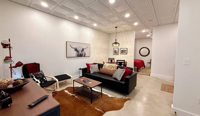 Restful Remedy~A modern industrial farmhouse Alcove studio in Pilot Mountain. in Pilot Mountain