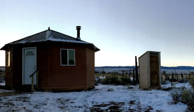 Romantic Camping Yurt on Camel Farm near Alamosa, Colorado in Capulin