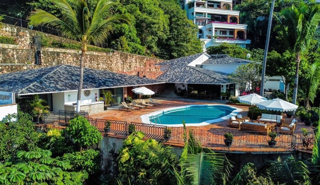 Stunning Oceanview Villa with Amazing sunsets - Villa Castillo - Chef prepared Breakfast 5BD Villa for rent in Conchas Chinas, Puerto vallarta
