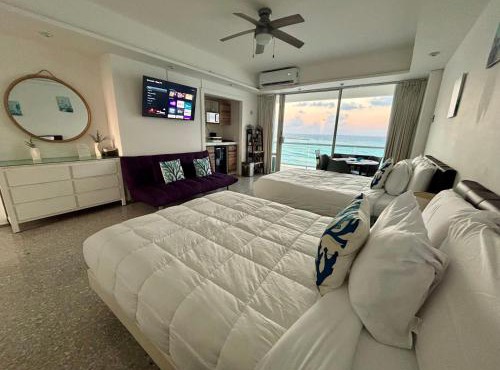 Suite tipo loft con vista increible Zona Hotelera Cancun