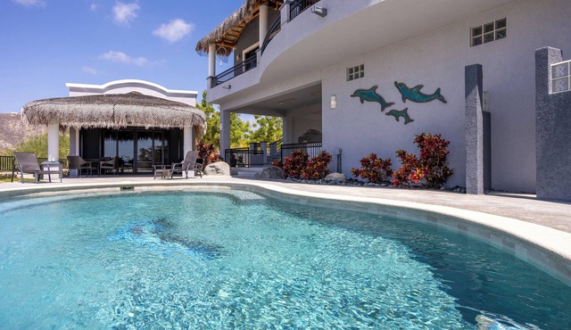 Sunny Poolside Escape Near the Beach