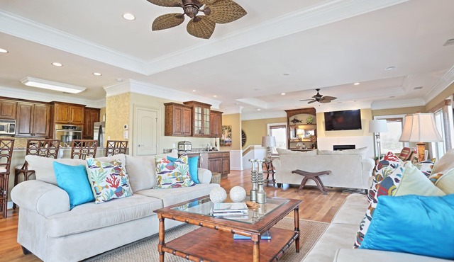 The Ultimate In Beach Living! Ocean View, Steps to Beach, Sleeps 8. Elevator! in Tybee Island