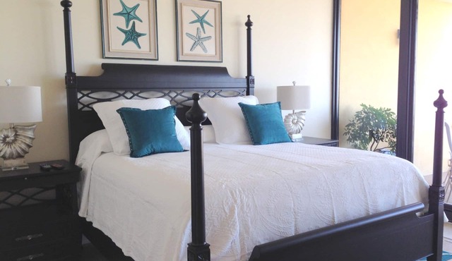 TOP FLOOR with PENTHOUSE views! BEACHFRONT- 2 BDRM-2 BATH, 2 POOLS and HOT TUB! in Dauphin Island