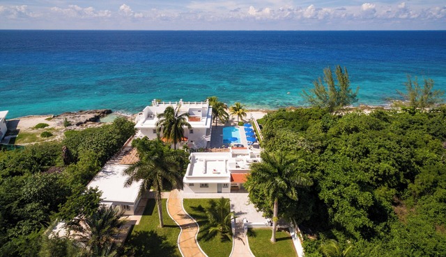 VILLA FUENTE, 2-bdrm Garden/Oceanfront View Villa at Villas Santa Pilar Cozumel