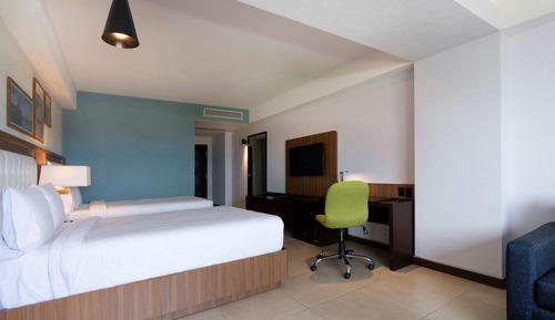 Room, 2 Double Beds, Refrigerator