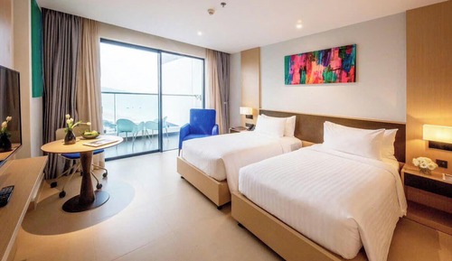 Premier Double Room Single Use, Balcony, Sea View