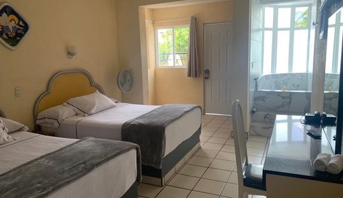 Basic Twin Room, Patio, Courtyard View