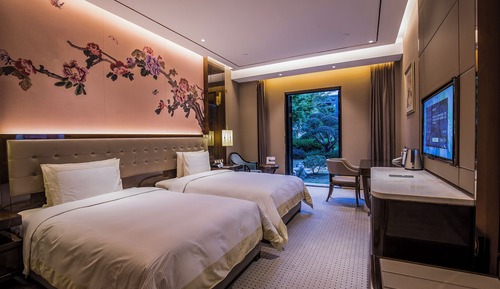 Elite Twin Room, Multiple Beds, Housekeeping, Courtyard Area