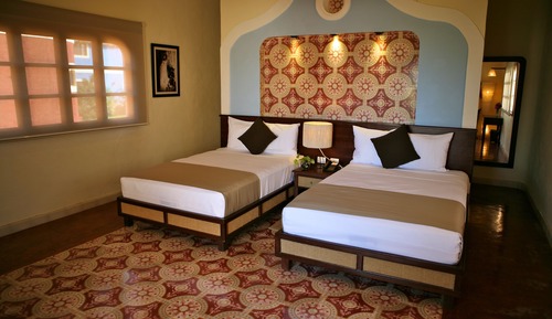 Superior Twin Room, 2 Double Beds, Balcony, Garden View