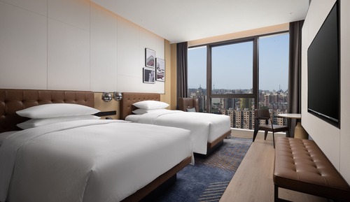 Premier Room, 2 Double Beds, City View