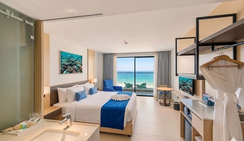 Studio, Balcony, Beach View