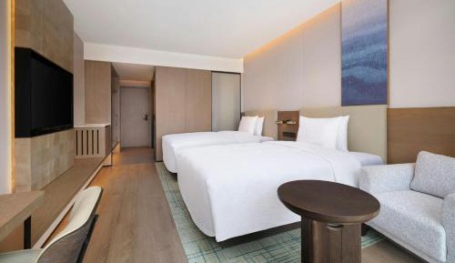 Premier Double Room with Two Double Beds and City View