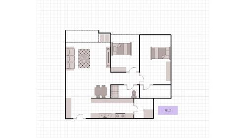 Two-Bedroom Apartment with Balcony