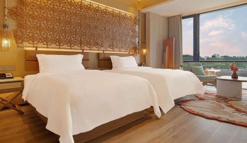 Superior Double Room with Two Double Beds and Waterfall View