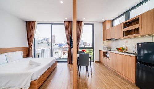 Studio with Balcony