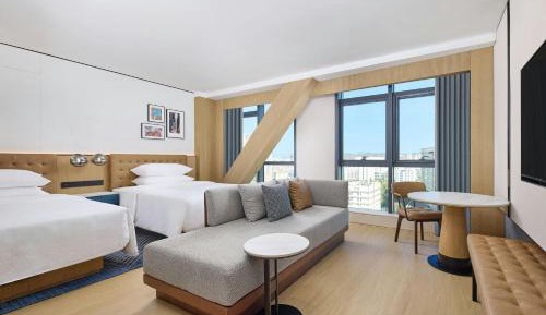 Premium Double Room with Two Double Beds and Garden View