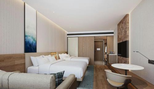Standard Double Room with Two Double Beds and City View