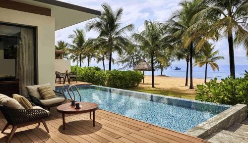 Three-Bedroom Beach Front Villa with Private Pool