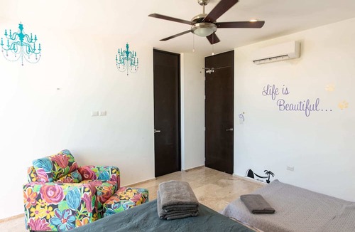 Chicxulub Puerto Apartment | Ocean views from all rooms of this Beachfront unit