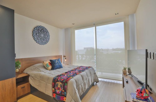 Historic Center Apartment | Habitación estándar con cocineta y balcón